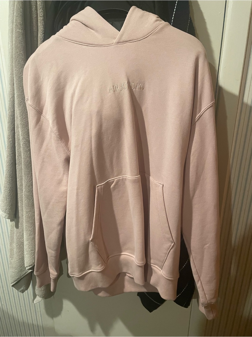 Men’s Nike Air Jordan Coral Woodmark Pullover Hooded Sweatshirt Size XL